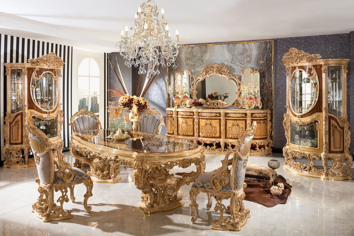 EKSELANS KLASİK YEMEK ODASI TAKIMI