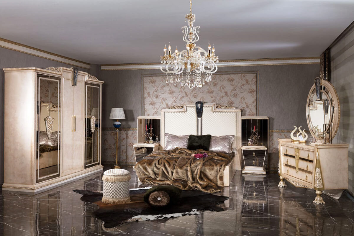 PARLA KLASİK YATAK ODASI TAKIMI